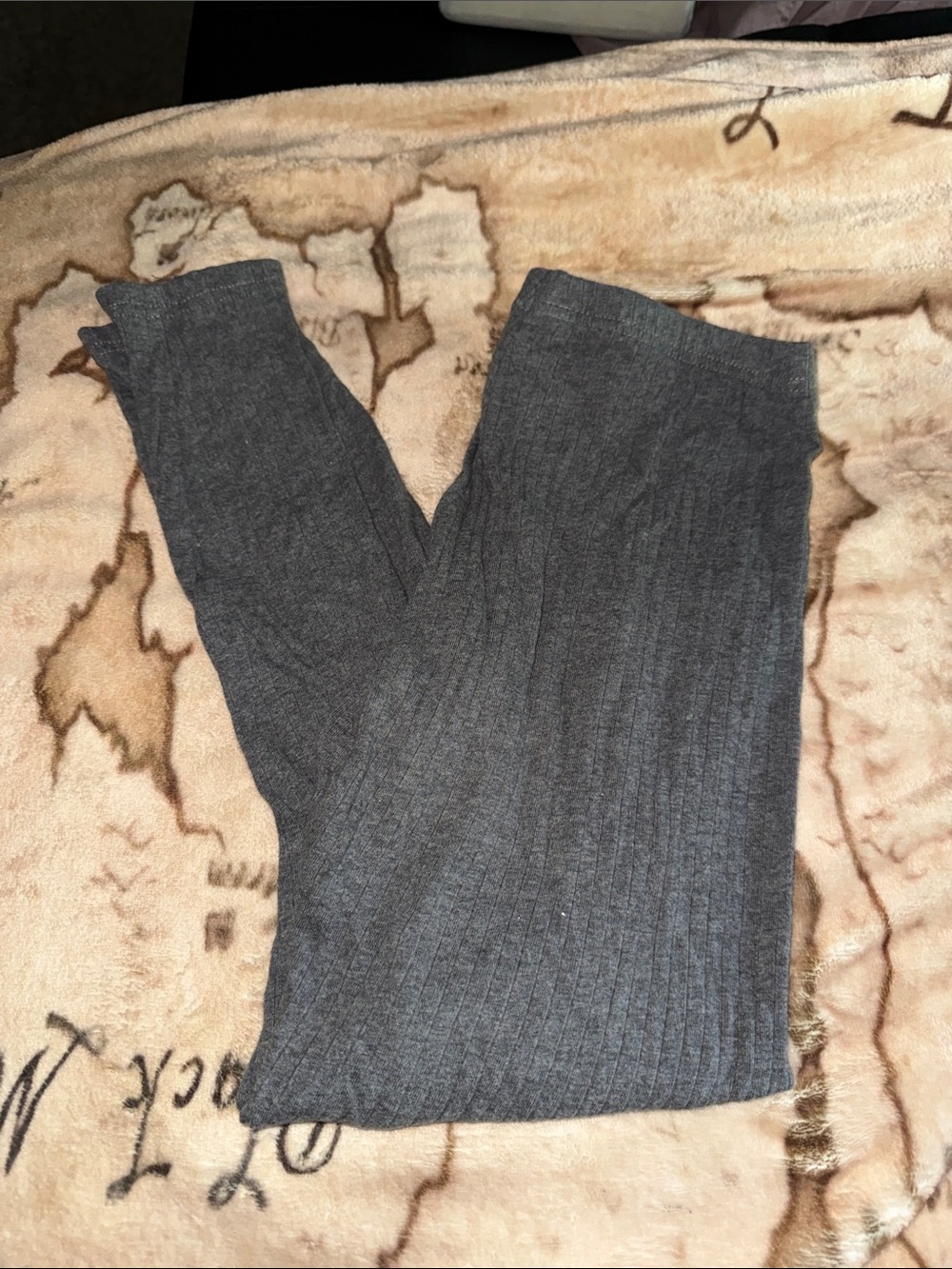 🖤SHEIN Gray Ribbed Stretch Leggings size S🖤